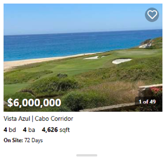 Cabo del Sol home with rooftop lounge, jacuzzi, and sunset views over the coastline